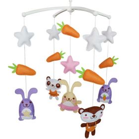 [Cute Animals]Baby Crib Musical Mobile Bed Bell Colorful Room Decor, Great Gift