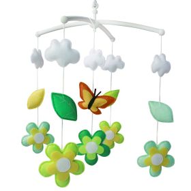 Baby Crib Bell, Handmade Musical Mobile, Baby Gift, Colorful Decor [Butterfly]