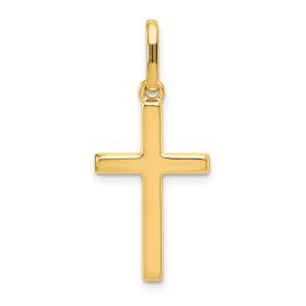 14k Hollow Cross Pendant