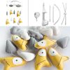 Crib Rotatable Musical Mobile Handmade Hanging PU Leather Toys