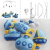 Cute Crib Mobile Infant Bed Hanging Bell Crib Musical Toy Boat