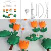 Creative Baby Gift [Blooming Tulips] Handmade Unisex Baby Crib Mobile