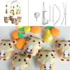 Cute Crib Mobile, Musical Mobile, [Squirrel and Fruits] Cartoon Mobile