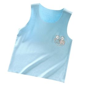 Modal Children's Vest Boneless Camisole Bottoming Shirt (Option: Blue-73)