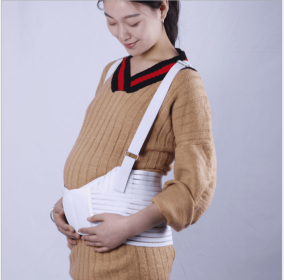 Luting Adjustable Waist Belt To Relieve Waist Support Belt Breathable Belly Support Belt For Pregnant Women (Option: White-XL)