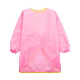 Children's Painting Clothes Are Waterproof (Option: Pink-L)
