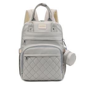 Multi-pocket Mummy Waterproof Cart Bag (Color: grey)