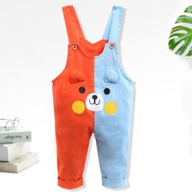 Fashion Color Matching Baby Single-tooth Mandarin Duck Pants Thin (Option: 8style-80cm)