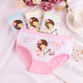 Children's Underwear Girls Pure Cotton Boxer (Option: Magical princess 4pcs-M)