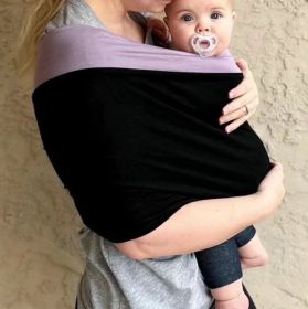 Baby Carrier Mama Bonding Comforte Unisex Multi Purpose Baby Carrier Easy To Wear Infant Sling Wrap (Option: Black-Free Size)