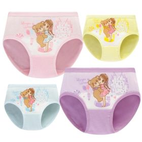 Girls' Underwear Cotton Children's Underwear Baby Briefs Children's Student Shorts (Option: 1102color mixing-L)