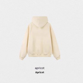 Velvet Solid Color Multicolor Children's Hooded Sweatshirt (Option: Apricot-S)