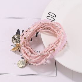 Stretch Beaded Bracelet Tree Of Life Pendant Multilayer Stackable Hand Bracelet Set Boho Style Jewelry Gift (style: Style-B)