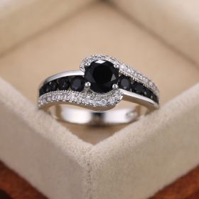 Fashion OL Ladies Holiday Gift Jewelry Items (Color: Black, size: No.7)