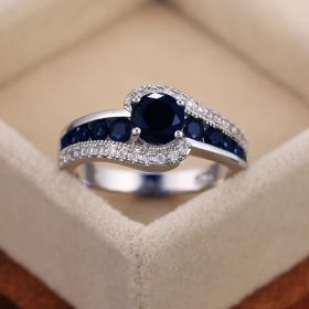 Fashion OL Ladies Holiday Gift Jewelry Items (Color: Blue, size: No.7)