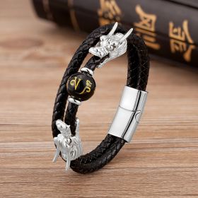 Personalized Stainless Steel Buckle Jewelry (Color: Silver, style: A)