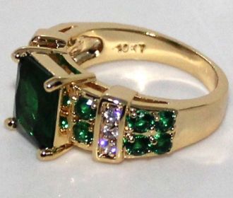 Jewelry Personalized Black Gold White Opal Colorful Ring (Color: Gold, size: number 9)