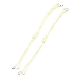 DIY Jewelry Accessories Material Adjustable Hand Rope Korean Wax Thread (Color: Beige)