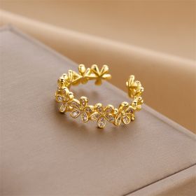 Cold Wind Japanese Light Luxury Net Red Element Circle Hand Jewelry (Color: 2225Gold)
