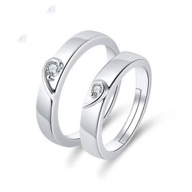 European And American Hand Jewelry Open Couple Ring Female (Color: E045, size: Couple pair)