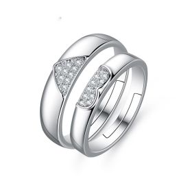 European And American Hand Jewelry Open Couple Ring Female (Color: E056, size: Couple pair)