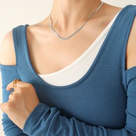 Spicy Girl Necklace Bracelet Jewelry Set (Color: P559 Steel Necklace 37or8cm)