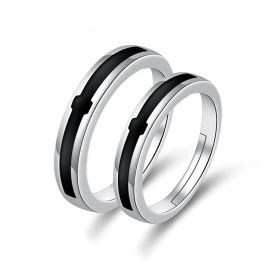 European And American Hand Jewelry Open Couple Ring Female (Color: E046, size: Loose mouth male model)
