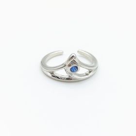 Fashion And Personalized Ring Jewelry (Color: Blue, size: Adjustable opening)