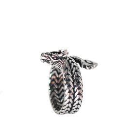Jewelry Creative Hand Jewelry Vintage Men's Titanium Steel Ring (Color: Silver, size: number7)