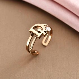 Titanium Steel Ring Men And Women Couple Jewelry (style: 15 Style, size: number 9)