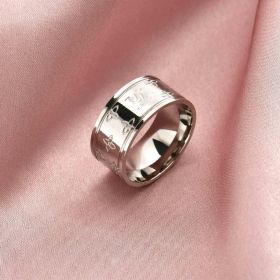 Titanium Steel Ring Men And Women Couple Jewelry (style: 13 Style, size: number 6)