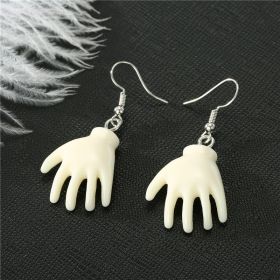 Jewelry Personality Halloween Elf Head Earrings (Color: Hand)