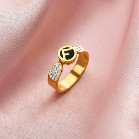 Titanium Steel Ring Men And Women Couple Jewelry (style: 3 Style, size: number 9)