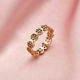 Titanium Steel Ring Men And Women Couple Jewelry (style: 7 Style, size: number7)