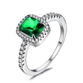 Ring Jewelry Vintage Jewelry Ladies (Color: Green)