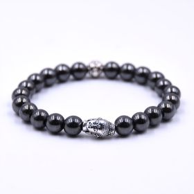 Beads Couple Jewelry Boys Hand Bead Jewelry Bracelet Jewelry (Color: Long Head Round Beads)