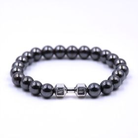 Beads Couple Jewelry Boys Hand Bead Jewelry Bracelet Jewelry (Color: Barbell)