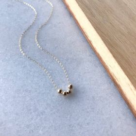 Micro Worry Jewelry Free Rotation Anti-pressure Decompression Necklace (Color: Silver)