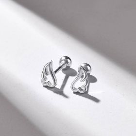 Sterling Silver Jewelry Feather Series Trend Personality (Color: Silver)