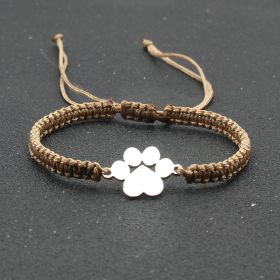 Popular Jewelry Stainless Steel Bear Claw Bracelet (Color: Khaki)