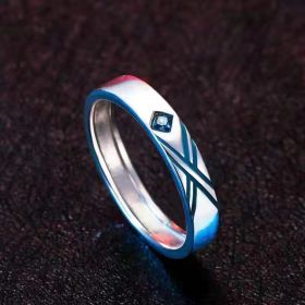 Punk Ins New Two Dimensional Ring Jewelry (style: Male)