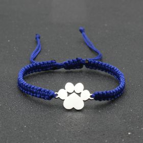 Popular Jewelry Stainless Steel Bear Claw Bracelet (Color: Blue)