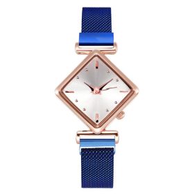 Women Square Watch Luxury Ladies Quartz Magnet Buckle Gradient Color Watches Relogio Feminino For Gift Clock (Color: XR4396-BU, size: 1)