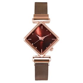 Women Square Watch Luxury Ladies Quartz Magnet Buckle Gradient Color Watches Relogio Feminino For Gift Clock (Color: XR4396-CO, size: 1)