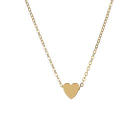 Fashion Jewelry Chain Three-dimensional love heart Necklace For Women Style127 (Color: Silver)