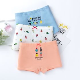 Creative Print Cotton Girls Underwear Boxer Set (Option: G301 3boxer briefs-140)