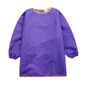 Children's Painting Clothes Are Waterproof (Option: Purple-M)